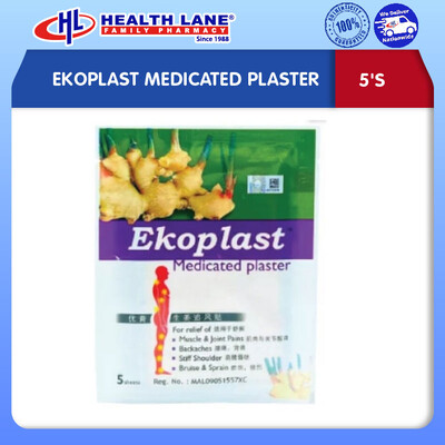 EKOPLAST MEDICATED PLASTER (5'S)